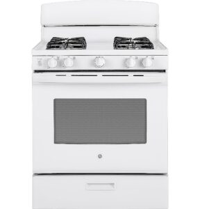 GE – 4.8 Cu. Ft. Freestanding Gas Range – White