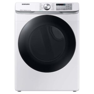 Samsung – 7.5 Cu. Ft. Stackable Smart Gas Dryer with Steam Sanitize+ – White