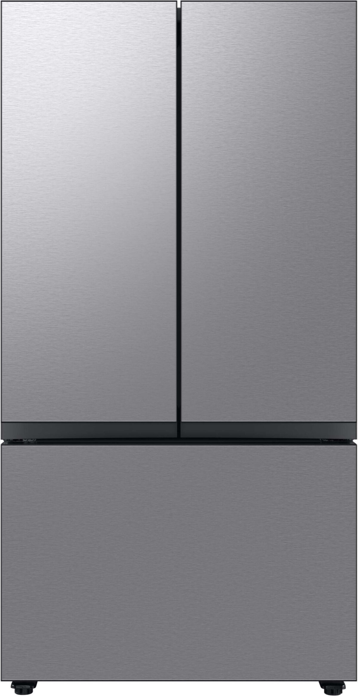 Samsung - BESPOKE 30 cu. ft. 3-Door French Door Smart Refrigerator with AutoFill Water Pitcher - Stainless Steel