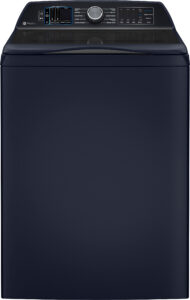 GE Profile – 5.4 Cu. Ft. High Efficiency Smart Top Load Washer with Built-in Alexa Voice Assistant and Smarter Wash Technology – Sapphire Blue