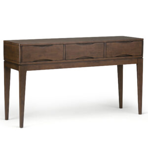 Simpli Home – Harper Console Sofa Table – Walnut Brown