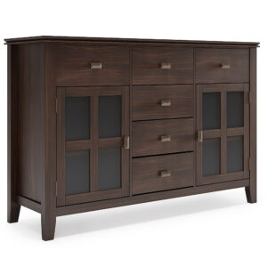 Simpli Home – Artisan Sideboard Buffet – Dark Chestnut Brown