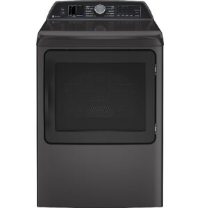 GE Profile – 7.4 cu. ft. Smart Electric Dryer with Sanitize Cycle and Sensor Dry – Gray