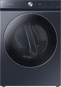 Samsung – BESPOKE 7.6 Cu. Ft. Stackable Smart Electric Dryer with Steam and AI Optimal Dry – Brushed Navy