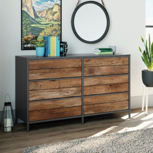 Sauder – Boulevard Cafe 6 Drawer Dresser – Black