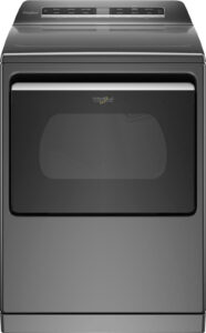 Whirlpool – 7.4 Cu. Ft. Smart Electric Dryer with Steam and Advanced Moisture Sensing – Chrome Shadow