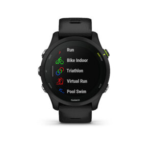 Garmin – Forerunner 255 Music GPS Smartwatch 46 mm Fiber-reinforced polymer – Black