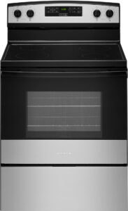 Amana – 4.8 Cu. Ft. Freestanding Electric Range – Stainless Steel