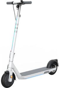 OKAI – Neon II Electric Scooter w/ 25 Miles Operating Range  15.5 mph Max Speed – White