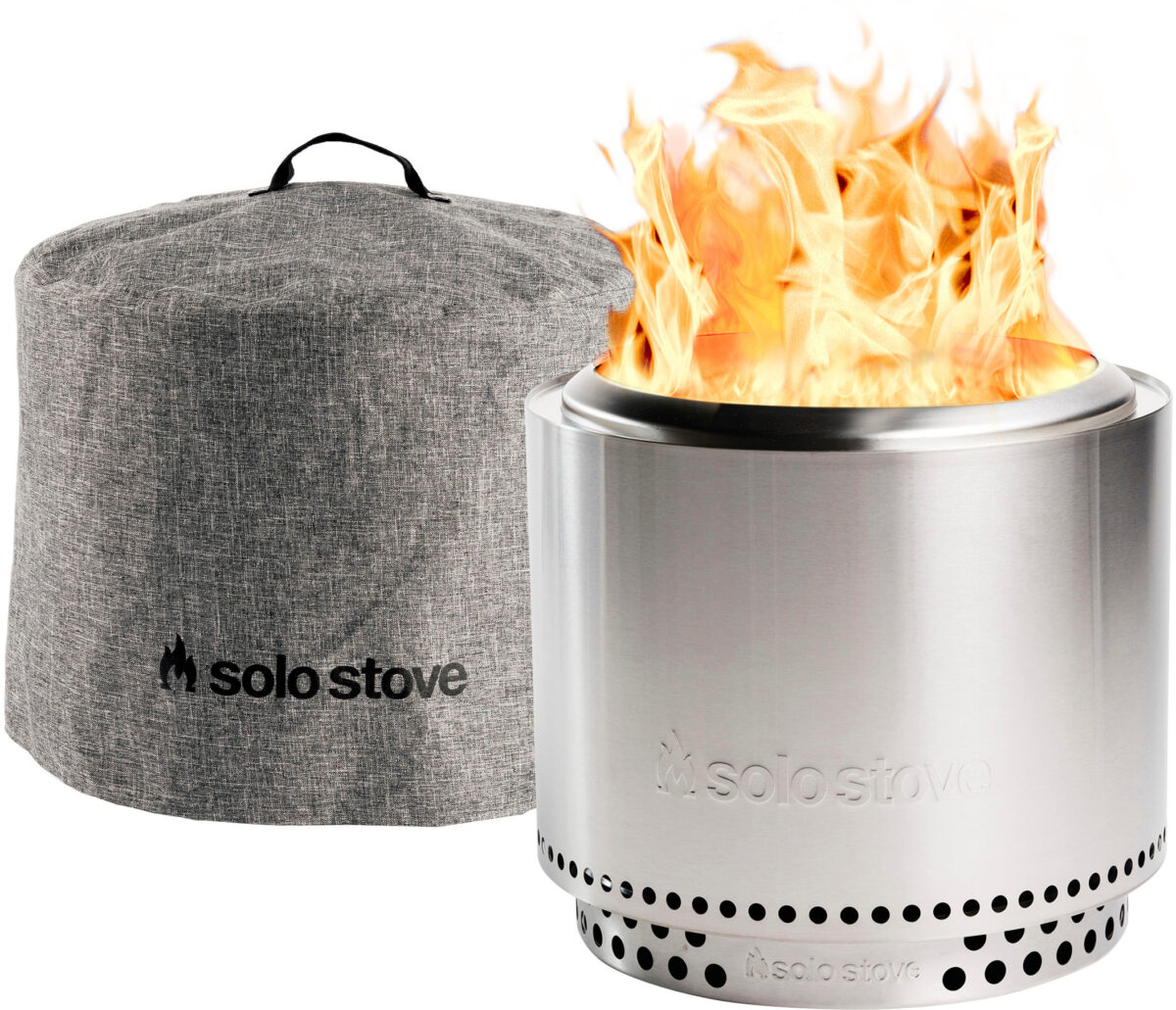 Solo Stove - Bonfire + Stand Shelter 2.0 Bundle - Stainless Steel