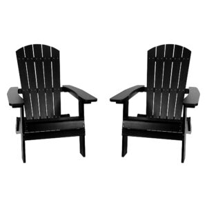 Alamont Home – Charlestown Adirondack Chair (set of 2) – Black