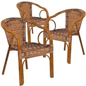 Alamont Home – Lila Patio Chair (set of 3) – Brown