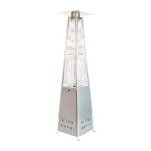 Flash Furniture – Sol 90″ Pyramid Patio Heater – Silver