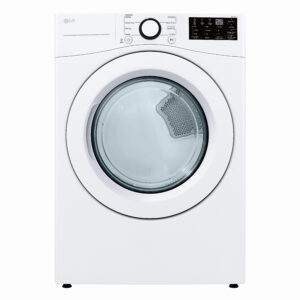 LG – 7.4 Cu. Ft. Electric Dryer with Wrinkle Care – White