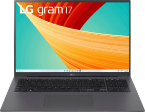 LG gram 17 Laptop – Intel Evo Platform 13th Gen Intel Core i7 with 32GB RAM – 2TB NVMe SSD – Charcoal Gray