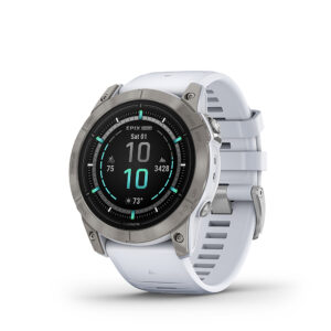 Garmin – epix Pro (Gen 2) Sapphire Edition 51mm Fiber-Reinforced Polymer – Titanium with Whitestone Band