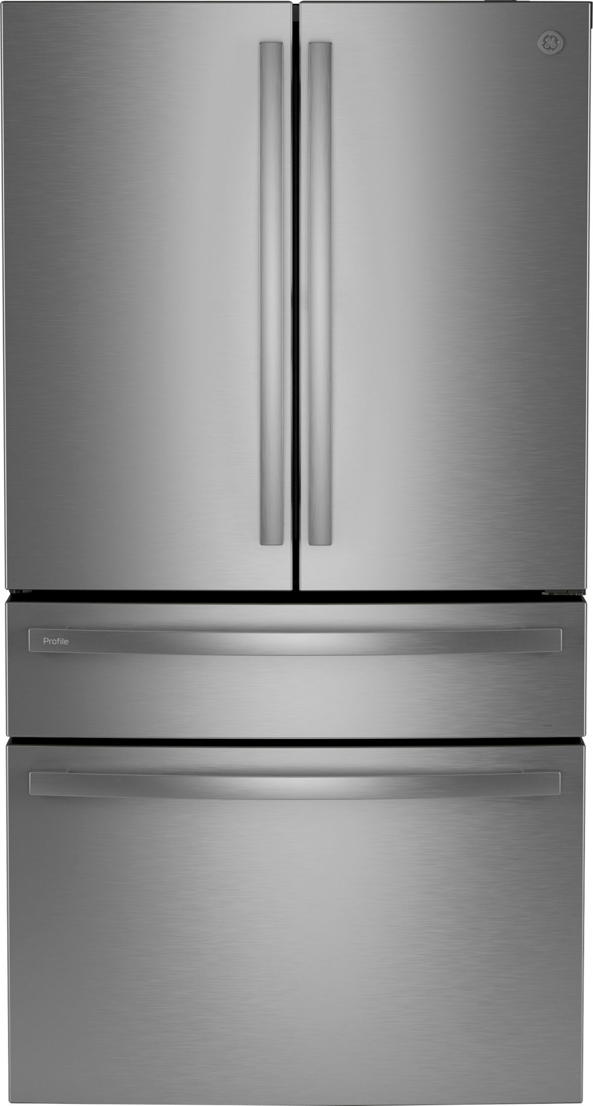 GE Profile - 28.7 Cu. Ft. 4 Door French Door Refrigerator with Dual-Dispense AutoFill Pitcher - Stainless Steel