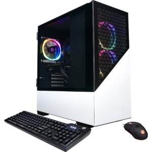 CyberPowerPC – Gamer Master Gaming Desktop – AMD Ryzen 7 7700 – 16GB Memory – NVIDIA GeForce RTX 4060 – 2TB SSD – White