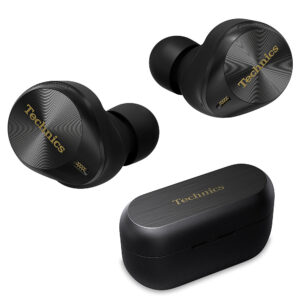 Technics – Premium HiFi True Wireless Earbuds with Noise Cancelling 3 Device Multipoint Connectivity Wireless Charging – Black