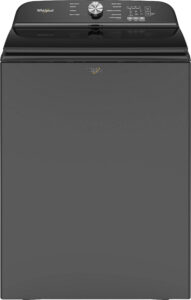 Whirlpool – 5.3 Cu. Ft. High Efficiency Top Load Washer with Deep Water Wash Option – Volcano Black