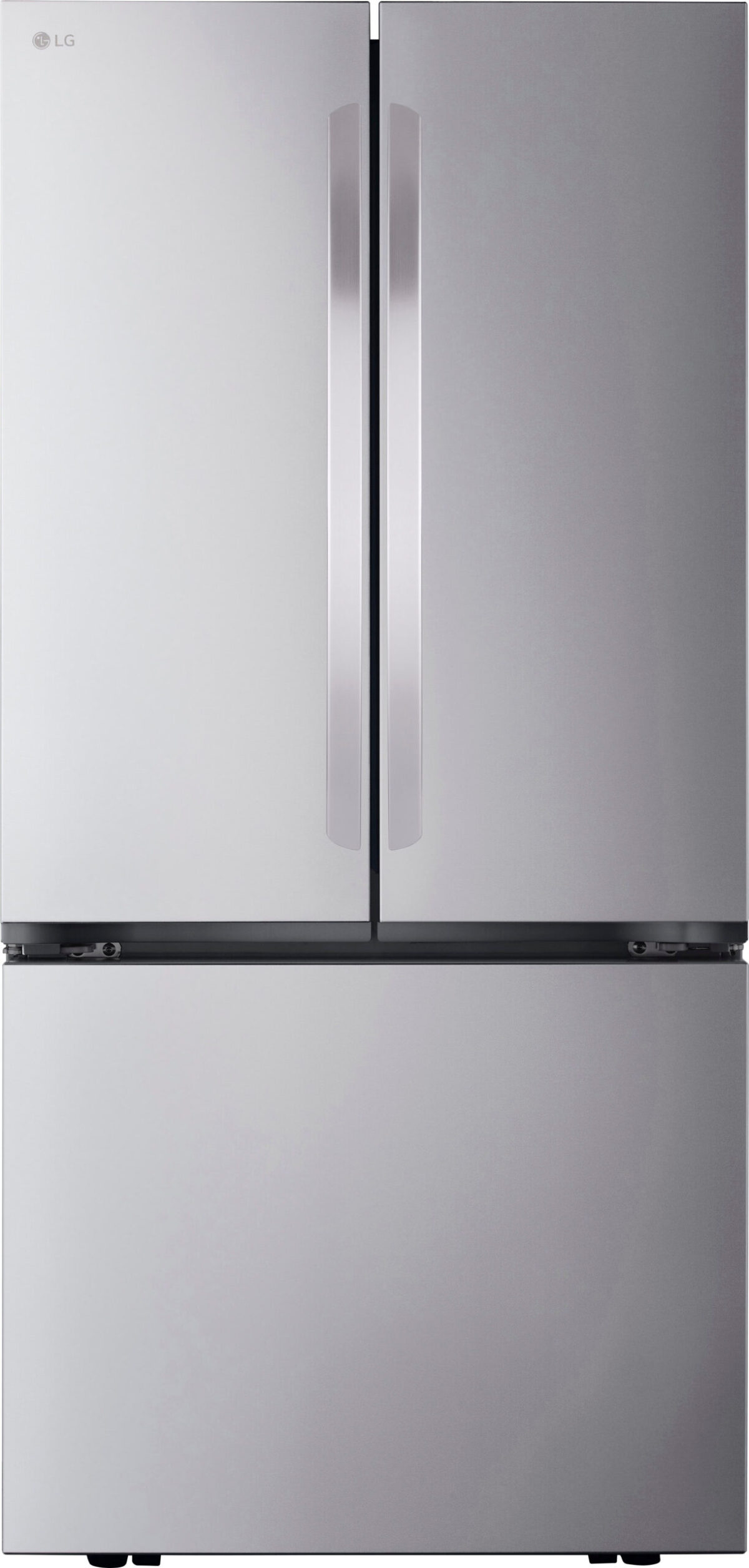 LG - Counter-Depth MAX 21 Cu. Ft. French Door Smart Refrigerator with Ice - Stainless Steel