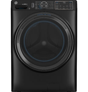 GE – 5.0 Cu. Ft. Stackable Smart Front Load Washer with Steam and SmartDispense – Carbon Graphite