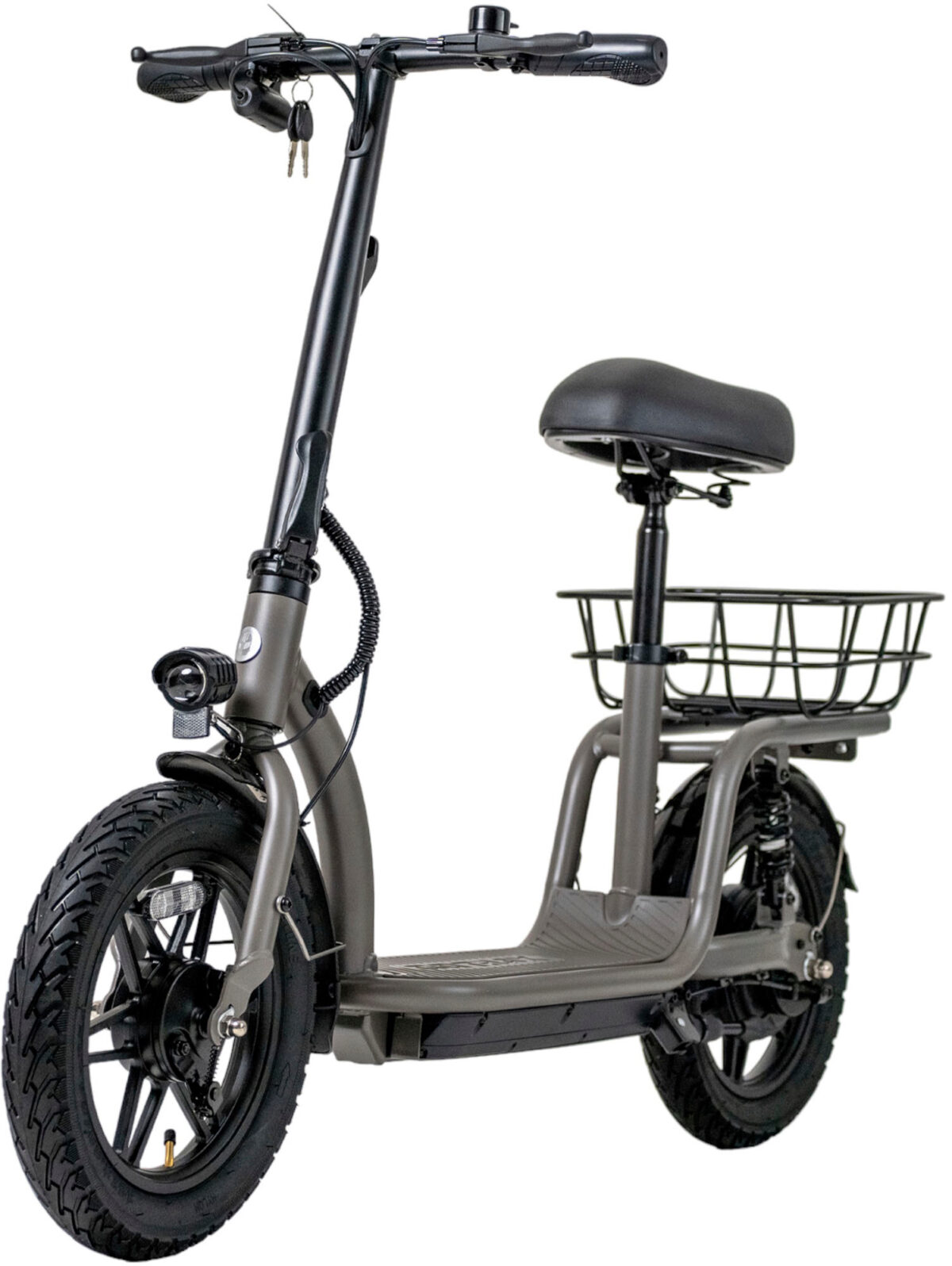 GoTrax - FLEX VOYAGER Electric Scooter w/15mi Operating Range 15.5mph Max Speed - Gray