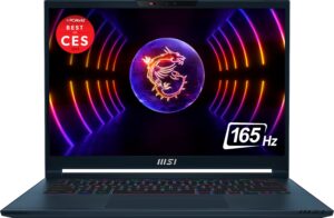 MSI – Stealth 14 AI 14″ 165Hz FHD+ Ultra Thin Gaming Laptop-Intel Core Ultra7-155H with 16GB Memory-RTX 4060-1TB SSD – Star Blue