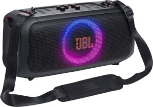 JBL – PartyBox On-The-Go Essential Portable Wireless Party Speaker with Wireless Microphone – Black