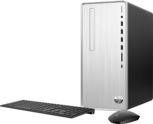 HP – Pavilion Desktop – AMD Ryzen 7 – 32GB Memory – NVIDIA GeForce RTX 3050 – 1TB SSD – Natural Silver