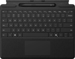 Microsoft – Surface Slim Pen (2nd Edition) and Pro Keyboard for Pro (11th Edition) Pro 9 and Pro 8 – Black