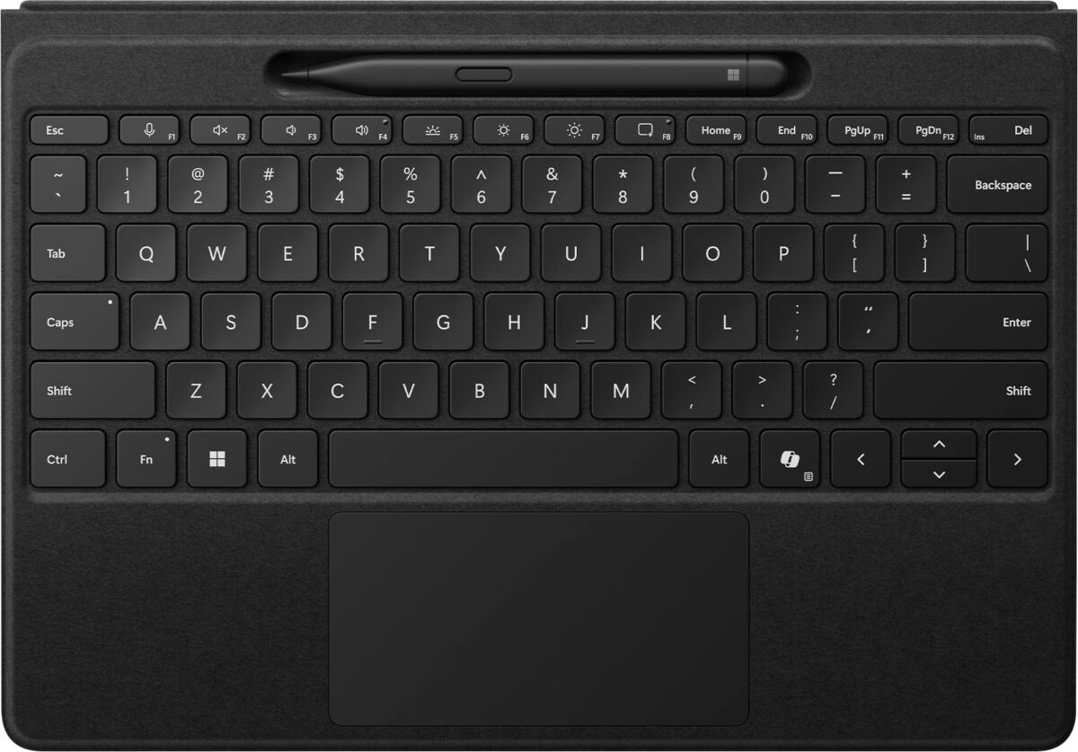 Microsoft - Surface Slim Pen (2nd Edition) and Pro Flex Keyboard for Pro (11th Edition) Pro 9 Pro 8 - Black