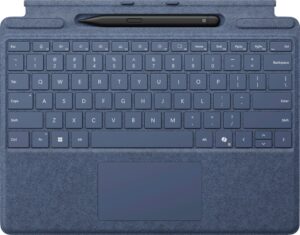 Microsoft – Surface Slim Pen (2nd Edition) and Pro Keyboard for Pro (11th Edition) Pro 9 and Pro 8 – Sapphire