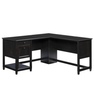 Sauder – Edge Water L-shaped Desk – Black