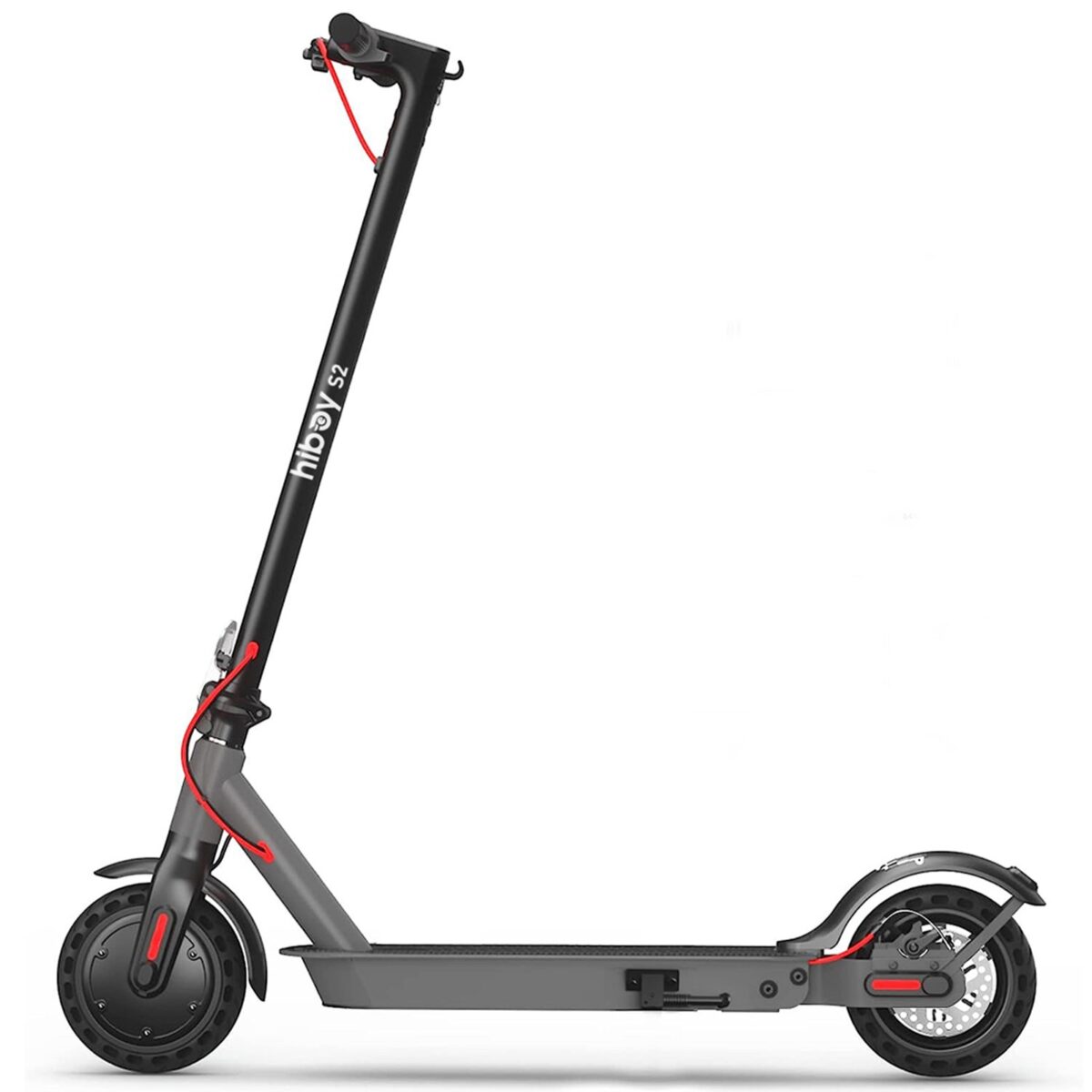 HiBoy - S2 Foldable Electric Scooter w/ 17 mi Max Operating Range 19 mph Max Speed - Grey