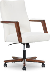 Finch Neo One Fabric Mid-Back Home Office Chair with Padded Arms – Cream