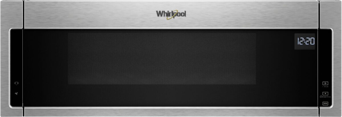 Whirlpool 1.1 Cu. Ft. Low Profile Over-the-Range Microwave Hood Combo Stainless Steel