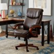 La-Z-Boy – Big  Tall Air Bonded Leather Executive Chair – Vino Brown