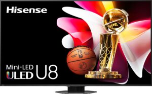 Hisense – 75″ Class U8 Series Mini-LED 4K UHD QLED Google TV (2024)