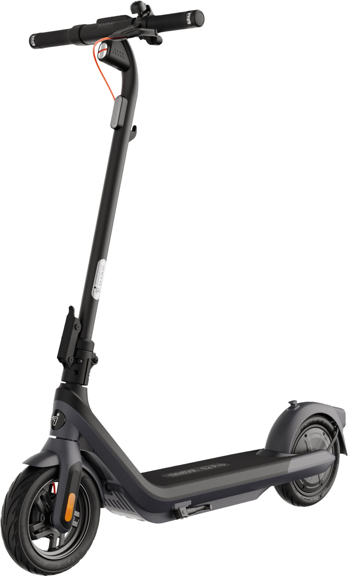 Segway - Ninebot E2 Pro Electric Scooter w/16.8 miles Max Operating Range 15.5 mph Max Speed - Black