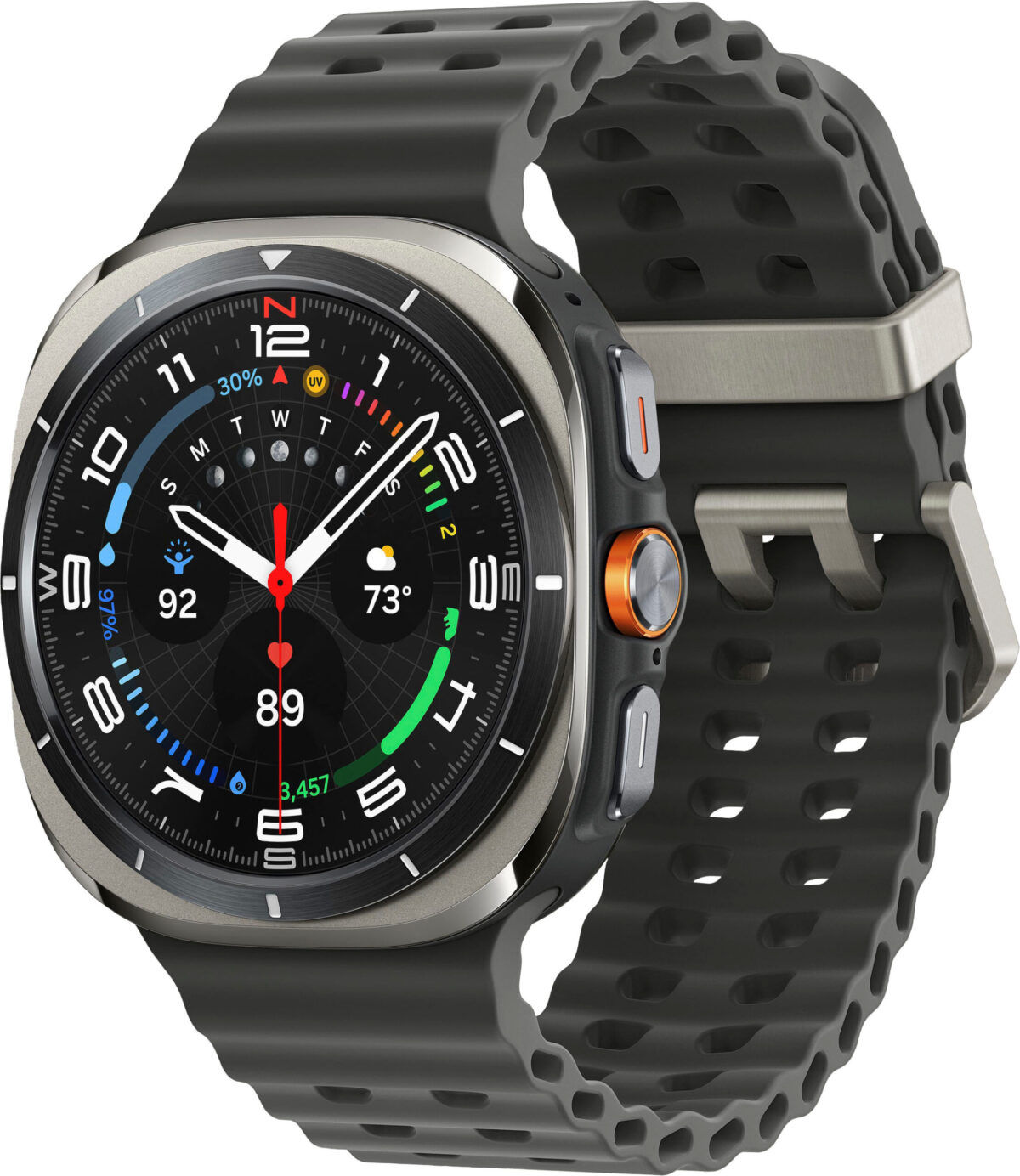 Samsung - Galaxy Watch Ultra Titanium Smartwatch 47mm LTE - Titanium Silver