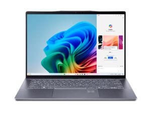 Acer – Swift 14 AI – Copilot+ PC – 14.5″ 2.5K 120Hz Touch-Screen  Snapdragon X Elite  16GB Memory  1TB SSD – Steel Gray