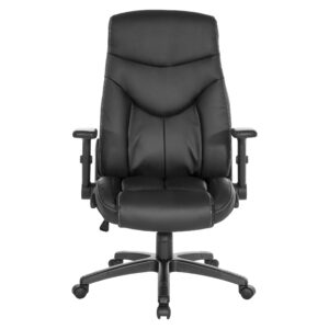 Office Star Products – Exec Bonded Leather Office Chair – Black