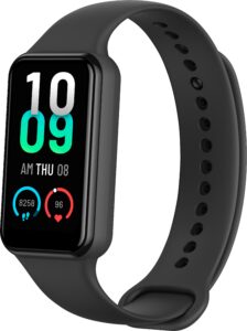 Amazfit – Band 7 Activity and Fitness Tracker 37.3mm Polycarbonate – Black