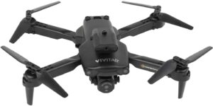 Vivitar – Air View Foldable Drone with Remote – Black