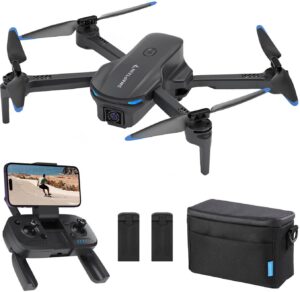 Snaptain – E20 FPV Drone with 2.7K Camera and Remote Controller – Gray