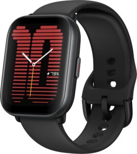 Amazfit – Active Smartwatch 35.9mm Aluminum Alloy – Black