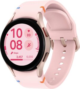 Samsung – Galaxy Watch FE Smartwatch 40mm BT with Pink Band – Pink Gold