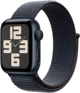 Apple Watch SE 2nd Generation (GPS) 40mm Aluminum Case with Ink Sport Loop – Midnight