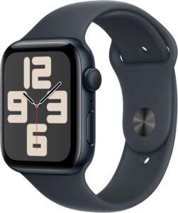 Apple Watch SE 2nd Generation (GPS) 44mm Aluminum Case with Midnight Sport Band – S/M – Midnight